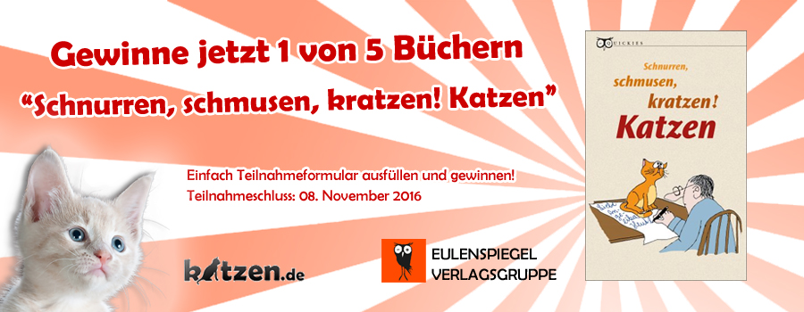 Gewinnspiel: Schnurren, schmusen, kratzen! Katzen