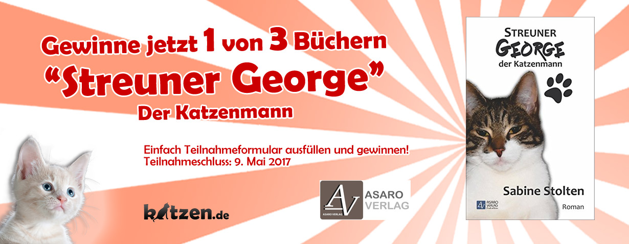 Gewinnspiel: Streuner George - der Katzenmann