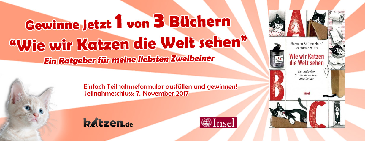 Gewinnspiel: Wie wir Katzen die Welt sehen - Ein Ratgeber für meine liebsten Zweibeiner