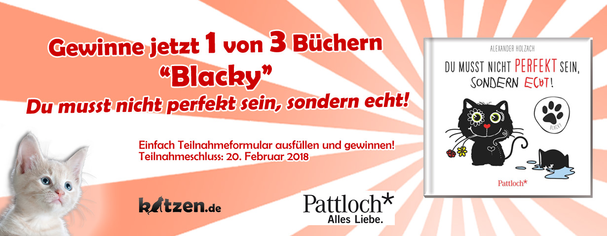 Gewinnspiel: Blacky - Du musst nicht perfekt sein, sondern echt!