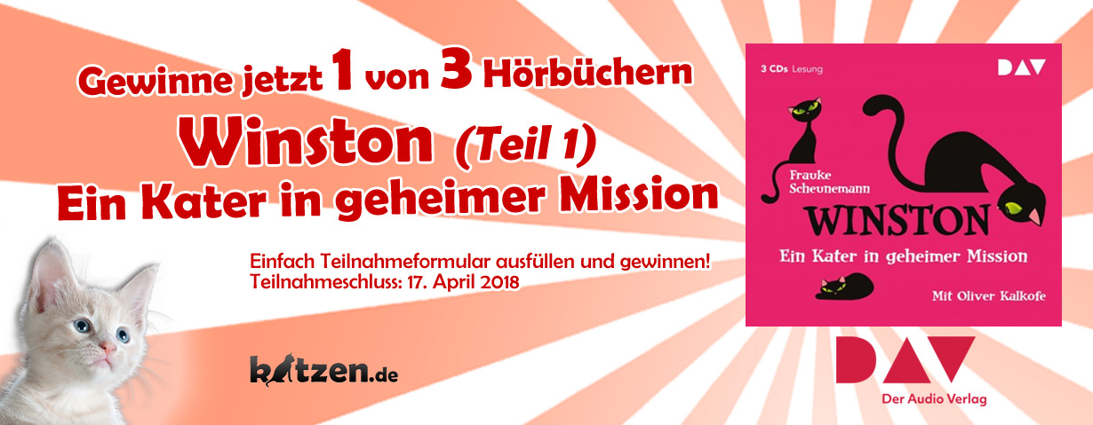 Gewinnspiel: Winston – Ein Kater in geheimer Mission