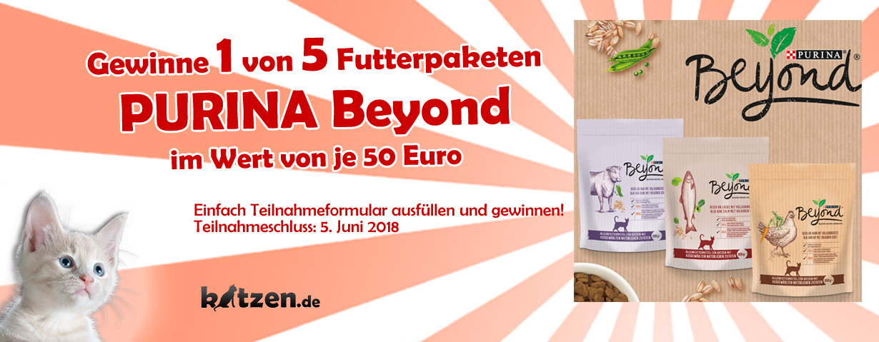 Gewinnspiel: PURINA Beyond Futterpakete im Wert von je 50 Euro