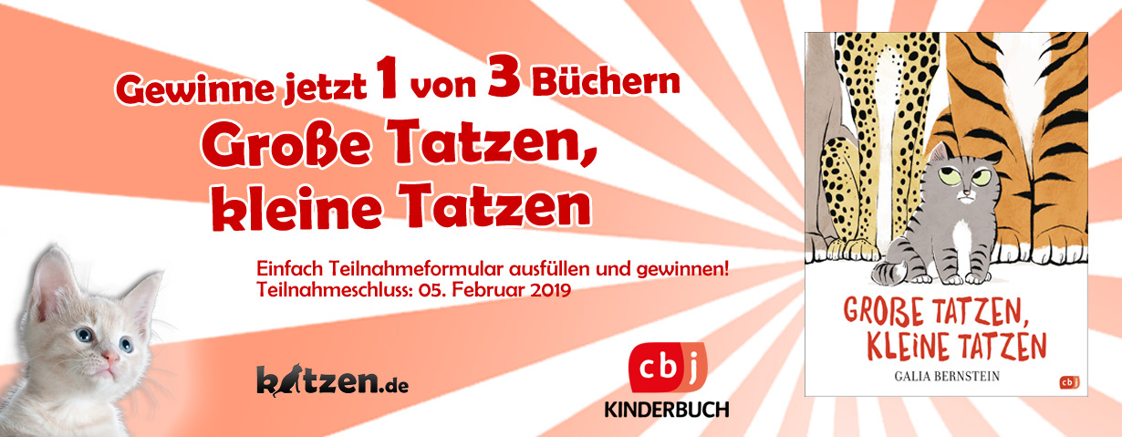 Gewinnspiel: Große Tatzen, kleine Tatzen