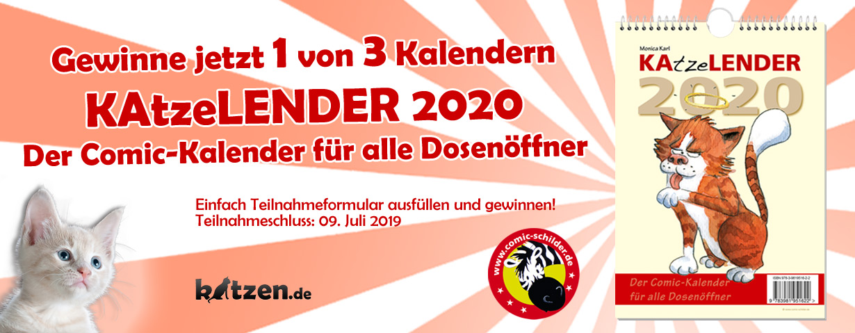 Gewinnspiel: Comic-Kalender "KAtzeLENDER 2020"