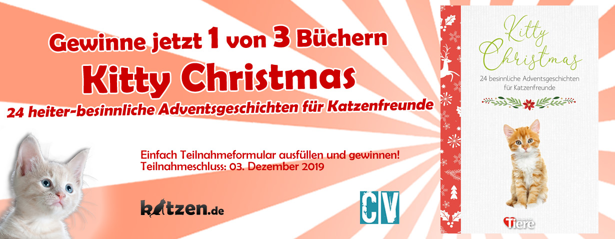 Gewinnspiel: Kitty Christmas - 24 heiter-besinnliche Adventsgeschichten für Katzenfreunde