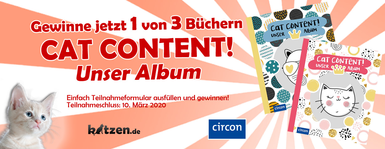 Gewinnspiel: Cat Content! Unser Album - Das Erinnerungsalbum für deine Katze und dich auf einen Blick