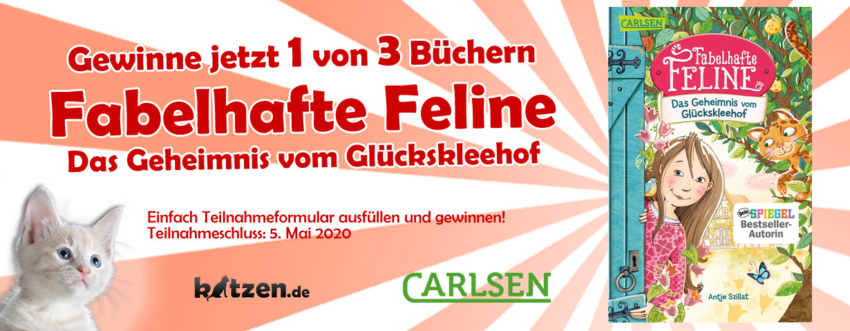 Gewinnspiel: Fabelhafte FELINE - Das Geheimnis vom Glückskleehof