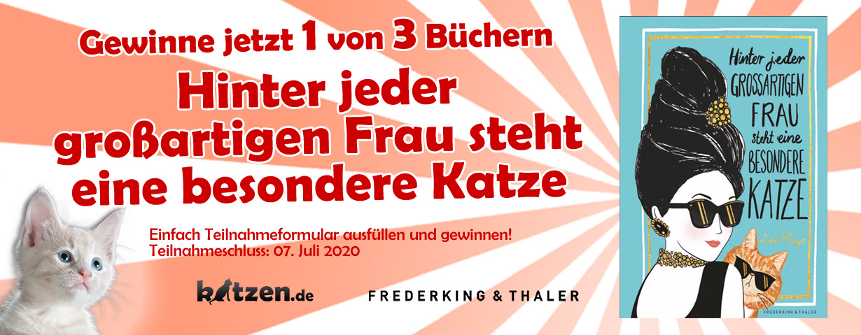 Gewinnspiel: Hinter jeder großartigen Frau steht eine besondere Katze