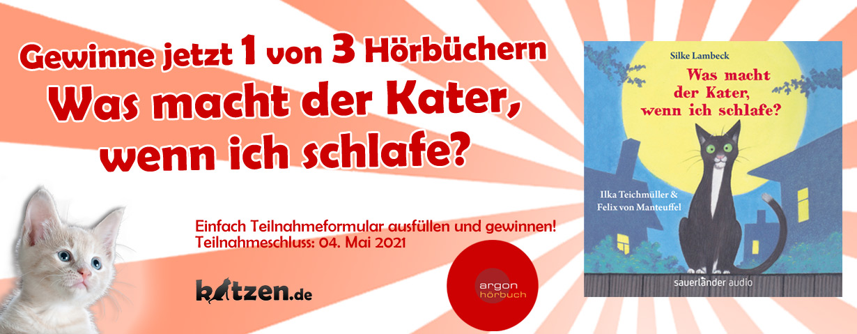 Gewinnspiel: Was macht der Kater, wenn ich schlafe? (Hörbuch)