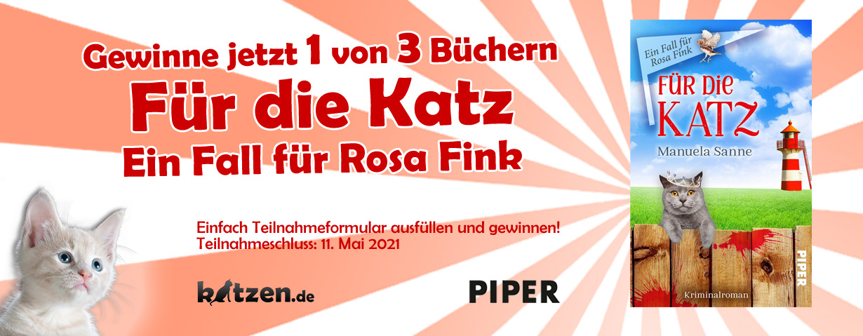 Gewinnspiel: Für die Katz (Ein Fall für Rosa Fink 1)